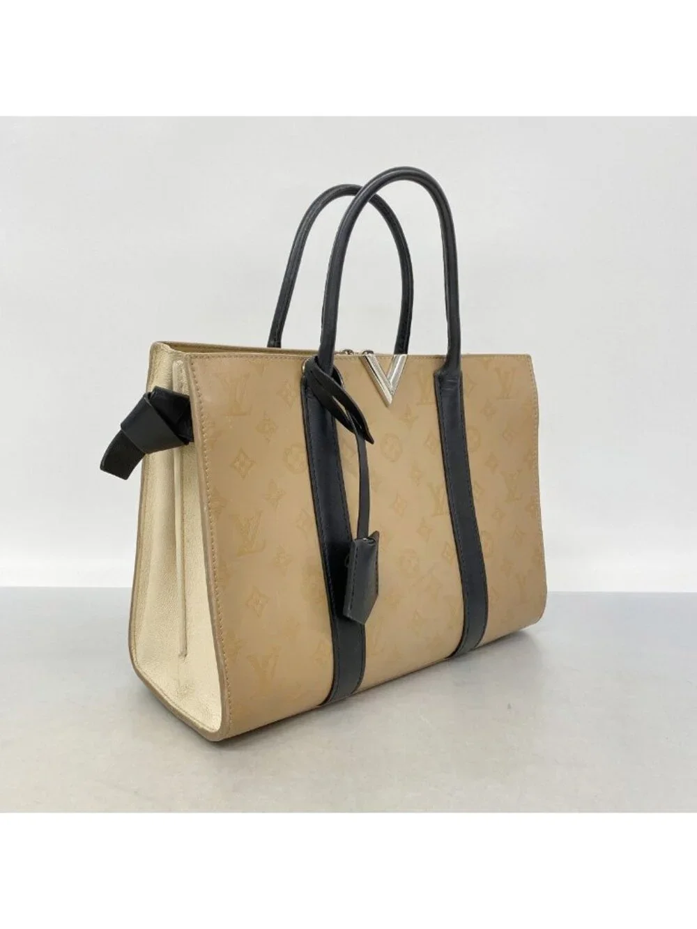 Louis Vuitton Handbag Monogram Veri Tote MM Sesame
